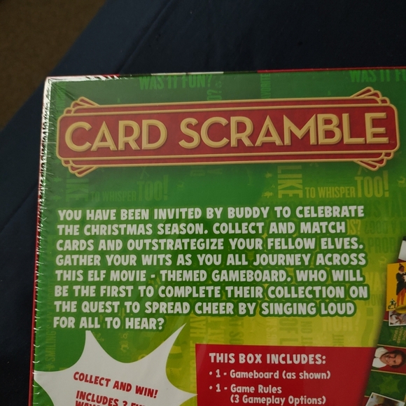 Holiday spirit with Christmas Elf The Movie Card Scramble Board game sealed - Picture 7 of 8